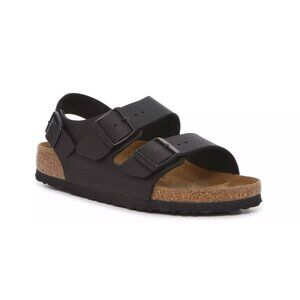 Birkenstock Milano Sandal Black Vegan Size 37 Narrow